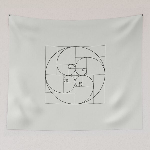 Item preview, Fibonacci Spiral, Golden Ratio, Geometry, Architecture, Phi, Circle designed and sold by nitty-gritty.