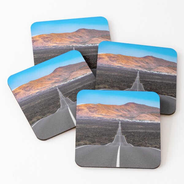 Item preview, Lanzarote long road volcanic landscape designed and sold by iCimages.net.