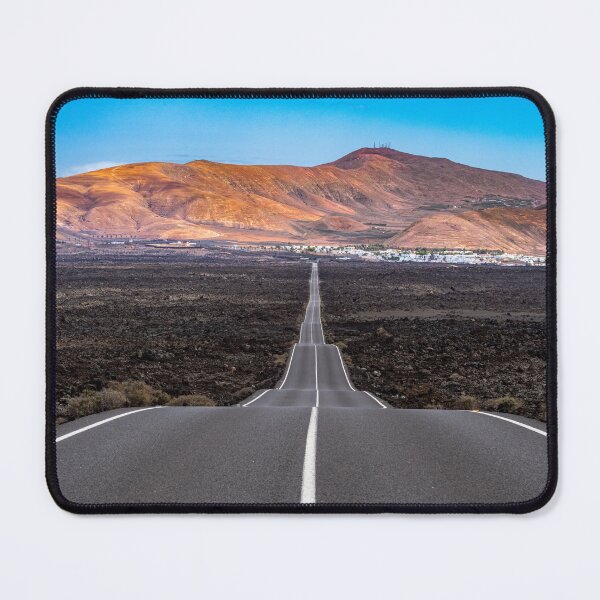 Item preview, Lanzarote long road volcanic landscape designed and sold by iCimages.net.