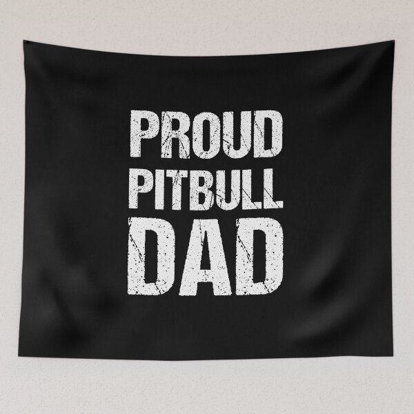 Item preview, Proud Pitbull Dad Typography Bully designed and sold by MoStorish.
