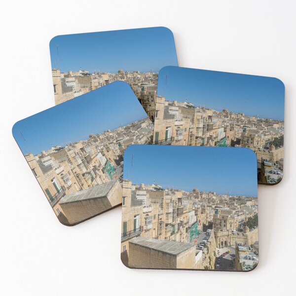 Item preview, A City of Golden Limestone - Valletta Malta Cityscape designed and sold by Georgia Mizuleva.