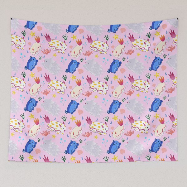 Item preview, Copia de Copia de Cute Nudibranchs on Baby Blue designed and sold by mixMixtli.