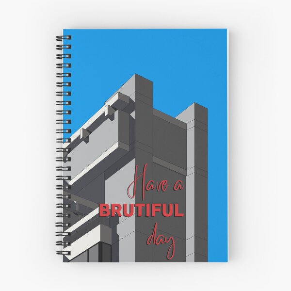 Item preview, Have a Brutiful Day, Valentines Card Yale School of Art and Architecture, Connecticut, Colour , Brutalist Print, USA, Print, Artwork, Illustration, Brutalist Architecture, Architecture Print designed and sold by sketchingarchi.