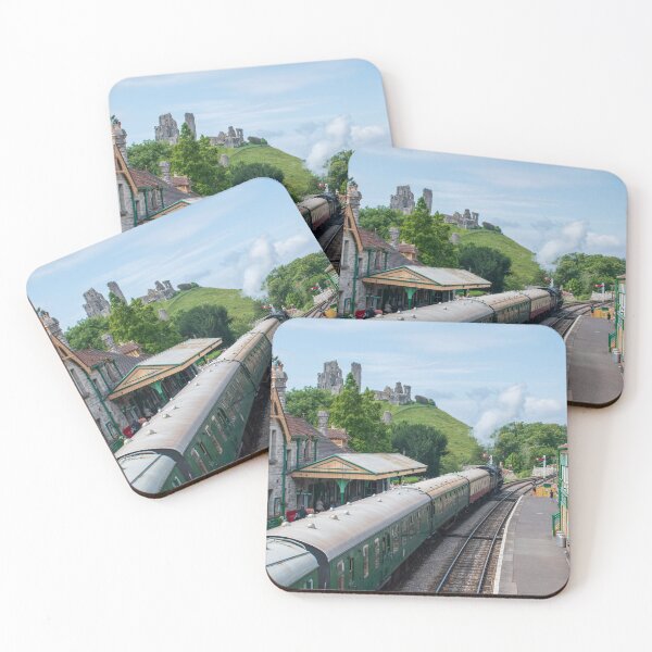 Item preview, Steam train at Corfe Castle designed and sold by cdkphotos.