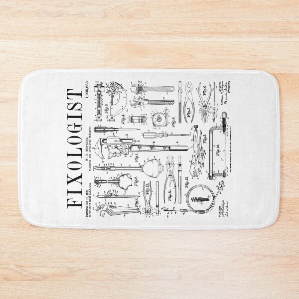 Item preview, Fixologist Plumber Plumbing Tools Vintage Patent Print designed and sold by GrandeDuc.