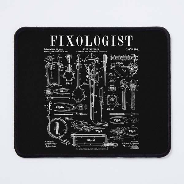 Item preview, Fixologist Plumber Plumbing Tools Vintage Patent Print designed and sold by GrandeDuc.