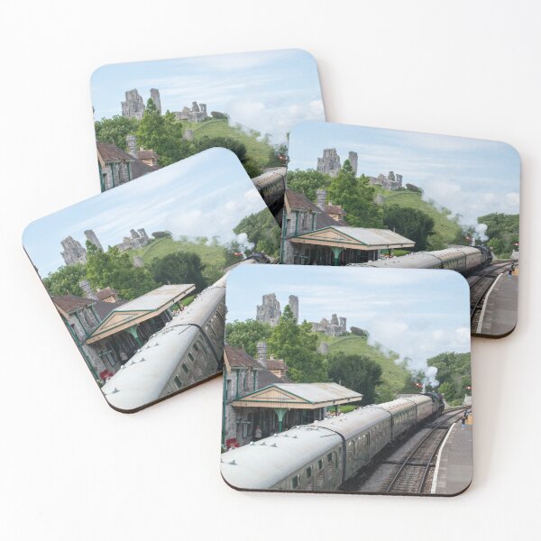 Item preview, Corfe Castle and railway station designed and sold by cdkphotos.
