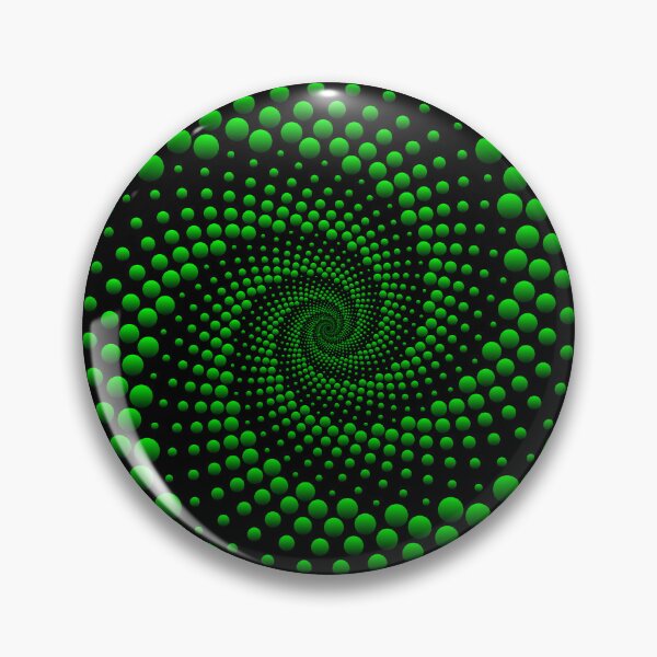 Item preview, Green Spiral Optical Illusion designed and sold by Go Logo Designs.