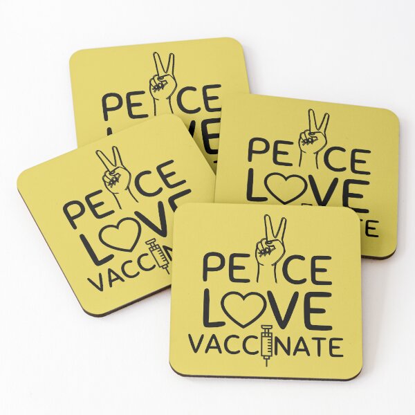 Item preview, Peace Love Vaccinate, Funny quote designed and sold by AmeliaStore1.