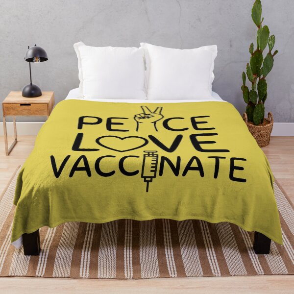 Item preview, Peace Love Vaccinate, Funny quote designed and sold by AmeliaStore1.