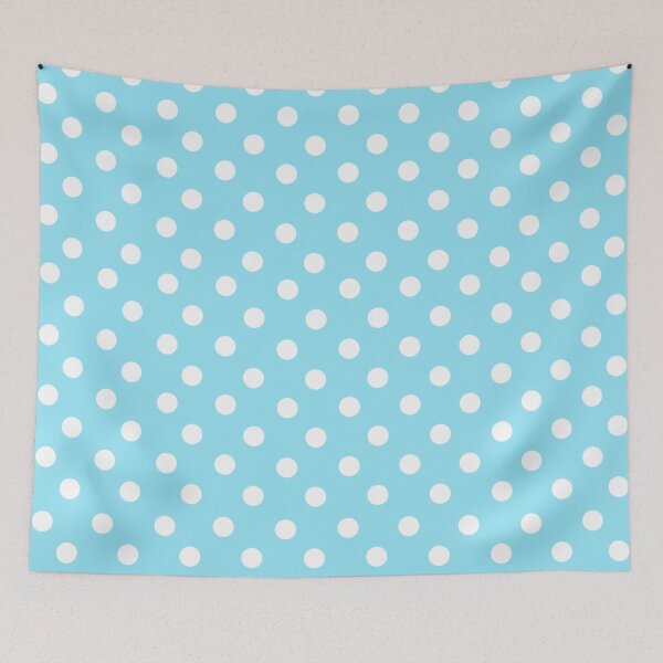 Item preview, Blue white polka dot  designed and sold by CoolWallpapers.