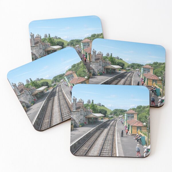 Item preview, Corfe Castle and railway station designed and sold by cdkphotos.