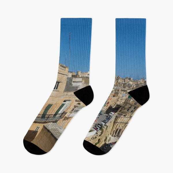 Item preview, A City of Golden Limestone - Valletta Malta Cityscape designed and sold by Georgia Mizuleva.