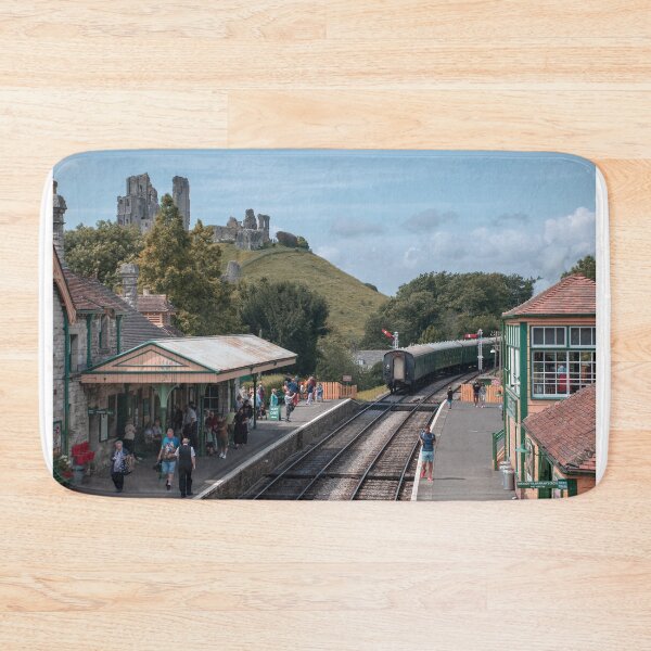 Item preview, A steam train departing Corfe Castle designed and sold by cdkphotos.