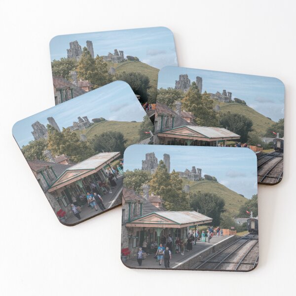 Item preview, A steam train departing Corfe Castle designed and sold by cdkphotos.