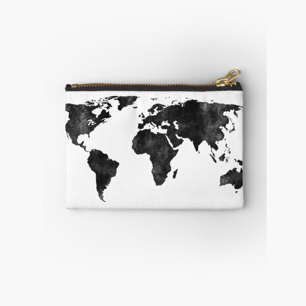Item preview, Black and white watercolor map designed and sold by Leah Biernacki.