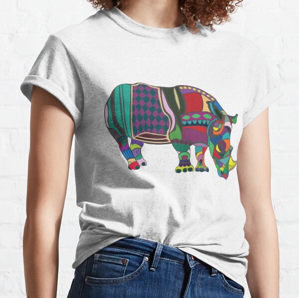 Abstract Rhino Classic T-Shirt