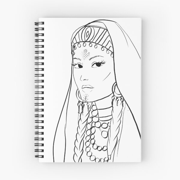 Artikelvorschau, Amazigh marokkanische Berber schöne Damenskizze entworfen und verkauft von Imanitasong.