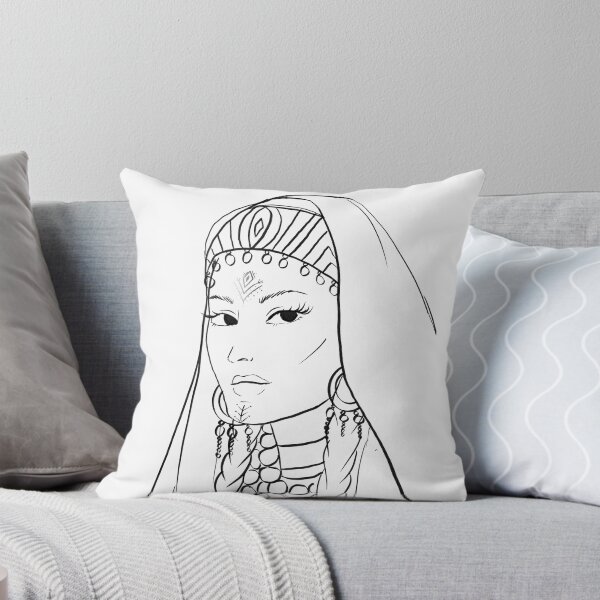 Item preview, Amazigh Moroccan Berber beautiful lady sketch designed and sold by Imanitasong.