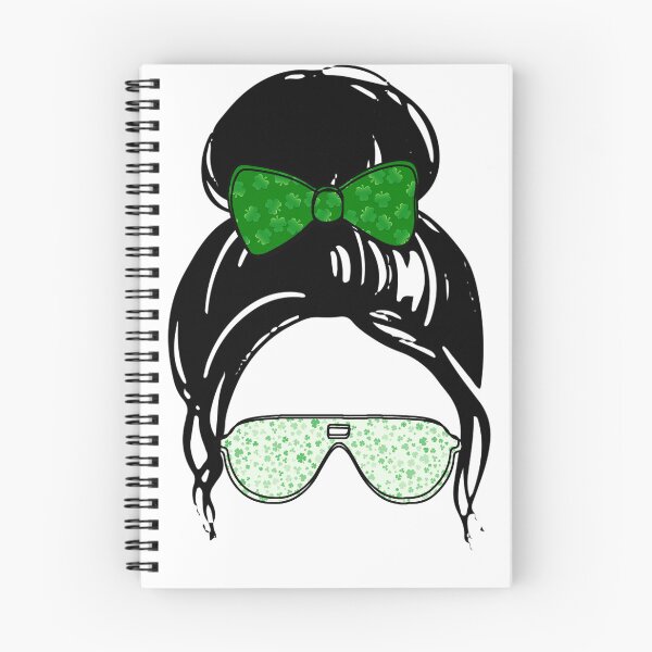 Item preview, Funny St Patricks Day Messy Bun designed and sold by tjred01.