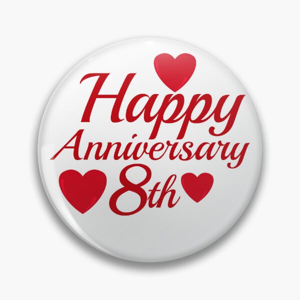 Item preview, happy anniversary 8th designed and sold by win Design.
