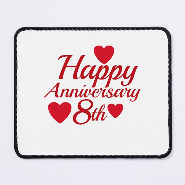 Item preview, happy anniversary 8th designed and sold by win Design.