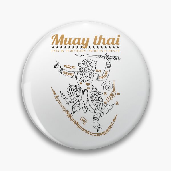 Item preview, Muay Thai Kickboxing Tattoo Sak Yant Hanuman designed and sold by KewaleeTee.