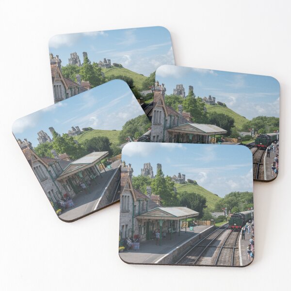 Item preview, Train departing Corfe Castle designed and sold by cdkphotos.
