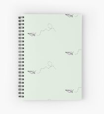 Paper Plane Spiral Notebook