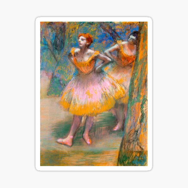 HD EDGAR DEGAS - Two Dancers (1893–1898) Sticker