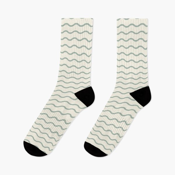 Item preview, Blue waves pattern with a cream background designed and sold by Studio Dotsch.