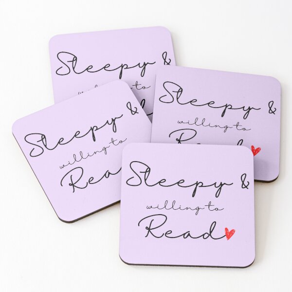 Item preview, SLEEPY AND WILLING TO READ BOOKLOVERS' designed and sold by The Bookworm Store.
