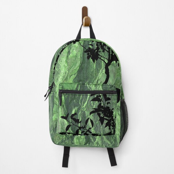 Item preview, Bonsai tree silhouette on sage green background designed and sold by Areashor.