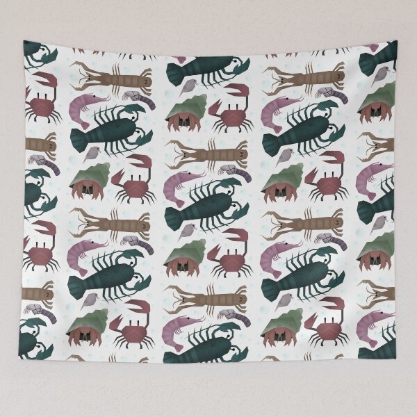 Item preview, Crustaceans (soft colors) designed and sold by sloeilustracion.