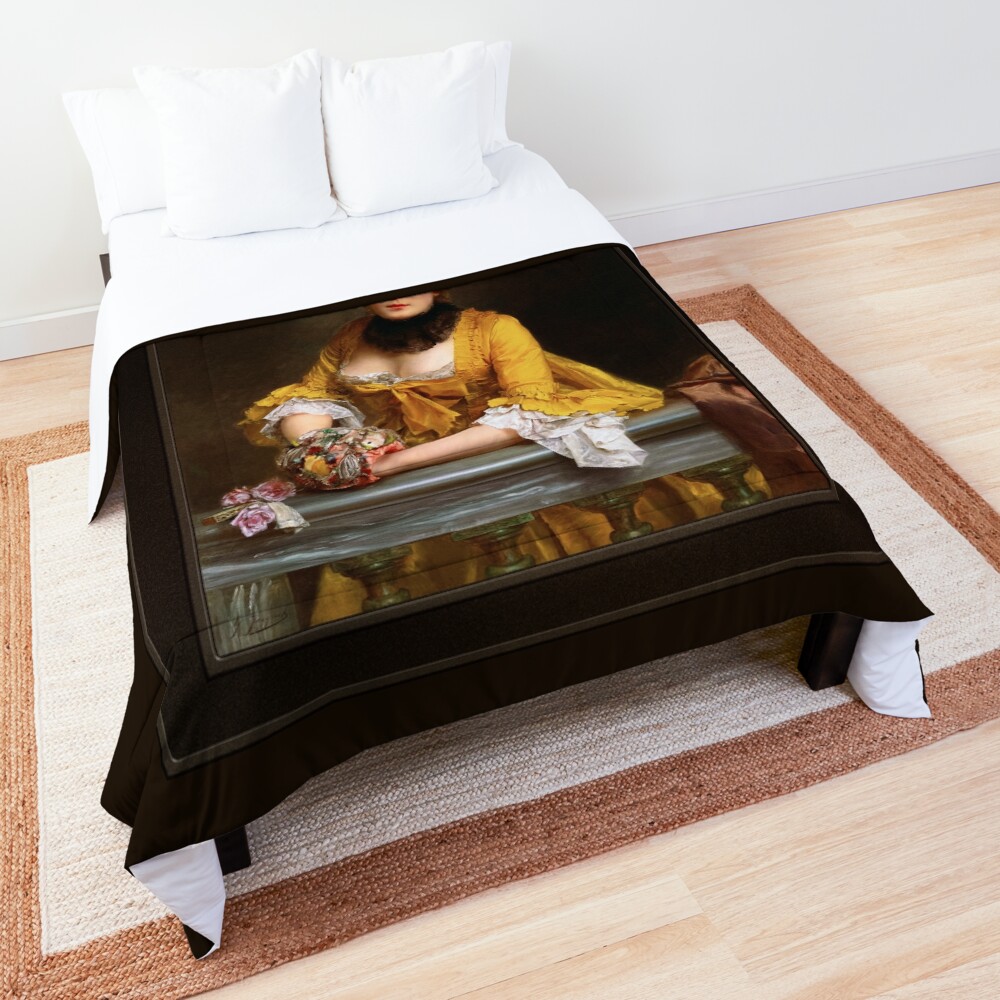 Will It Be Fine by Gustave Jacquet Remastered Xzendor7 Classical Fine Art Old Masters Reproductions Comforter