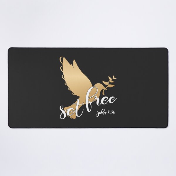 Item preview, Christian Design - Set Free With Flying Gold Dove. designed and sold by simplydesignart.