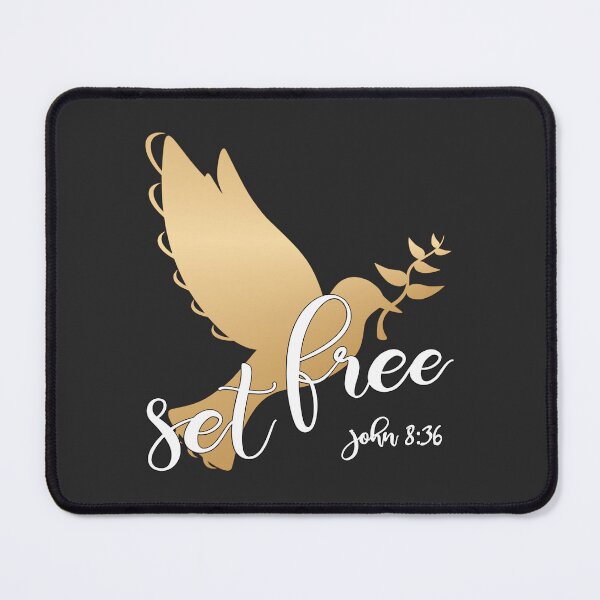 Item preview, Christian Design - Set Free With Flying Gold Dove. designed and sold by simplydesignart.