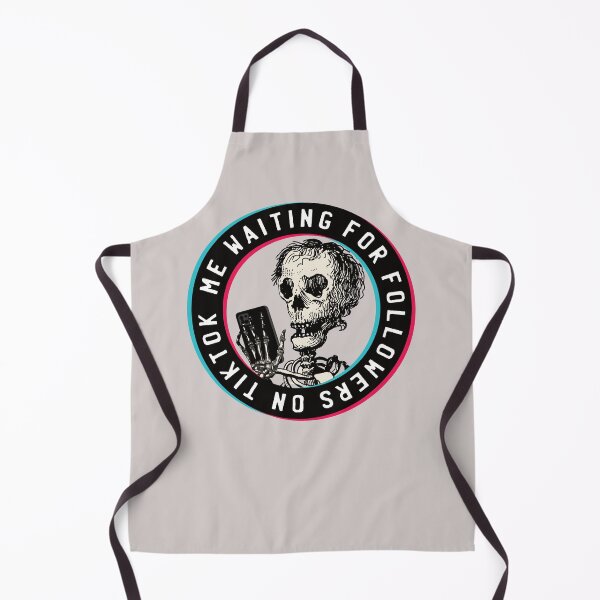Item preview, Me waiting for followers on TikTok - skull meme designed and sold by knappidesign.