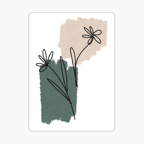 Simple flower #6 Sticker