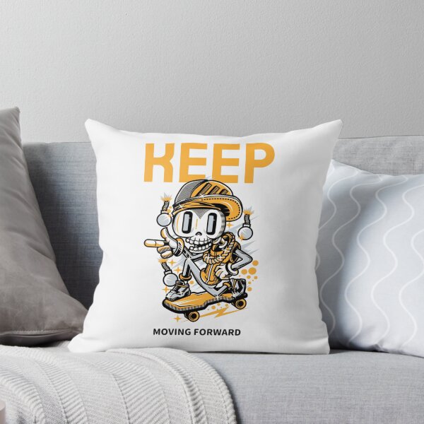 Item preview, Keep moving forward skater streetwear designed and sold by deluxis.