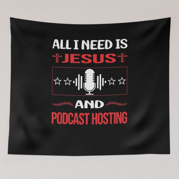 Item preview, Funny Jesus Podcast Hosting designed and sold by SunnyShop123.