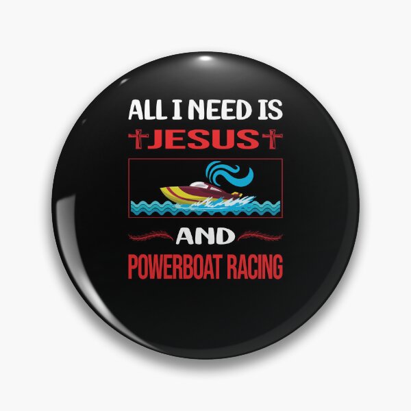Item preview, Funny Jesus Powerboat Racing designed and sold by SunnyShop123.