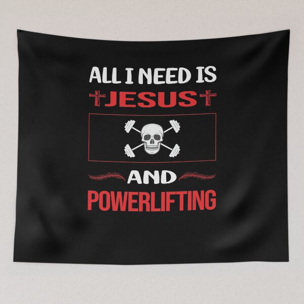 Item preview, Funny Jesus Powerlifting designed and sold by SunnyShop123.