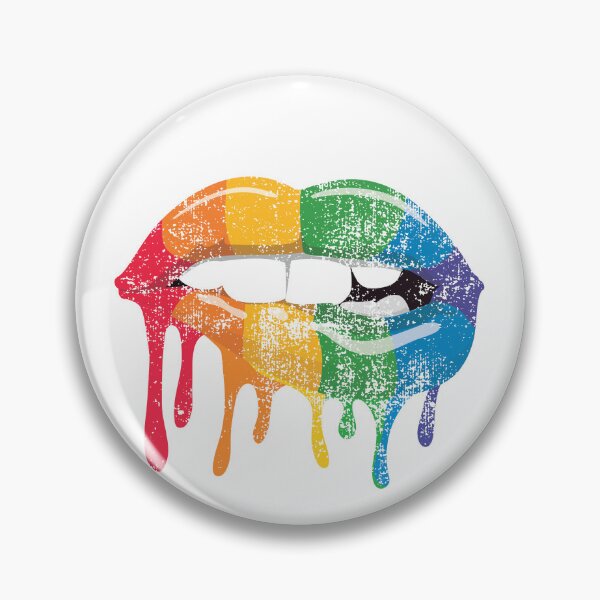 Item preview, Rainbow Lips - Cool Gay Pride Rocky Horror Design designed and sold by PinkDonutTees.