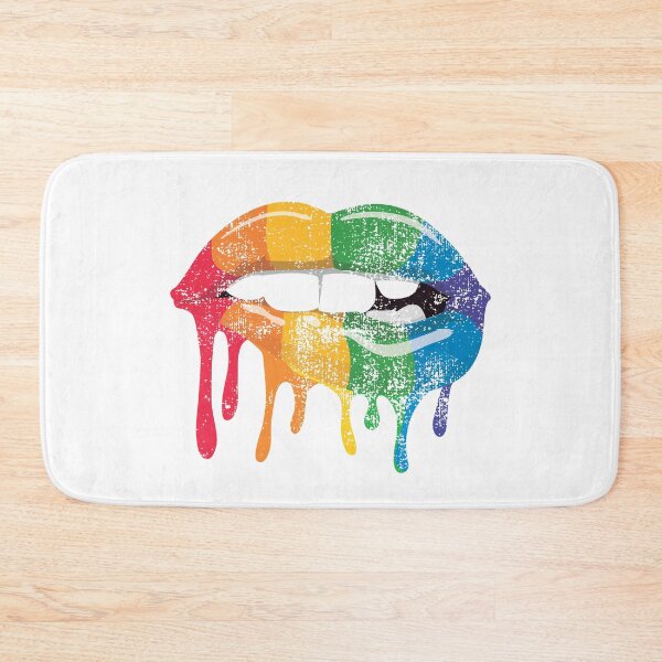 Item preview, Rainbow Lips - Cool Gay Pride Rocky Horror Design designed and sold by PinkDonutTees.
