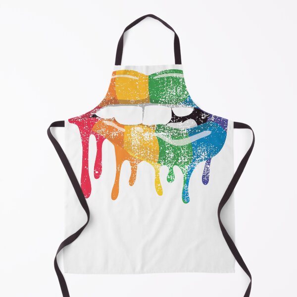 Item preview, Rainbow Lips - Cool Gay Pride Rocky Horror Design designed and sold by PinkDonutTees.