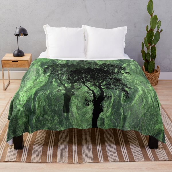 Item preview, Trees silhouette on a sage green background abstract designed and sold by Areashor.