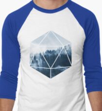 D20 - Misty Treetops Men's Baseball ¾ T-Shirt