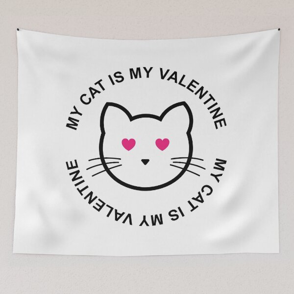 Item preview, My cat is my valentine designed and sold by alpdesignart.