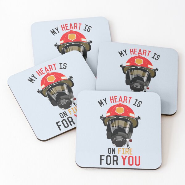 Item preview, My Heart Is On Fire For You | Funny Valentines Day Quotes For Firefighters | Funny Valentines Day Quotes For Firefighters designed and sold by DrawingBoard.